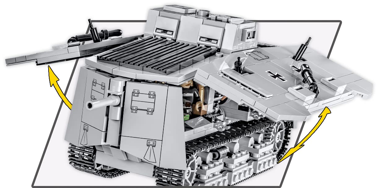 cobi-2989-sturmpanzerwagen-a7v-great-war-1-35-840-teile-1-figur image 7