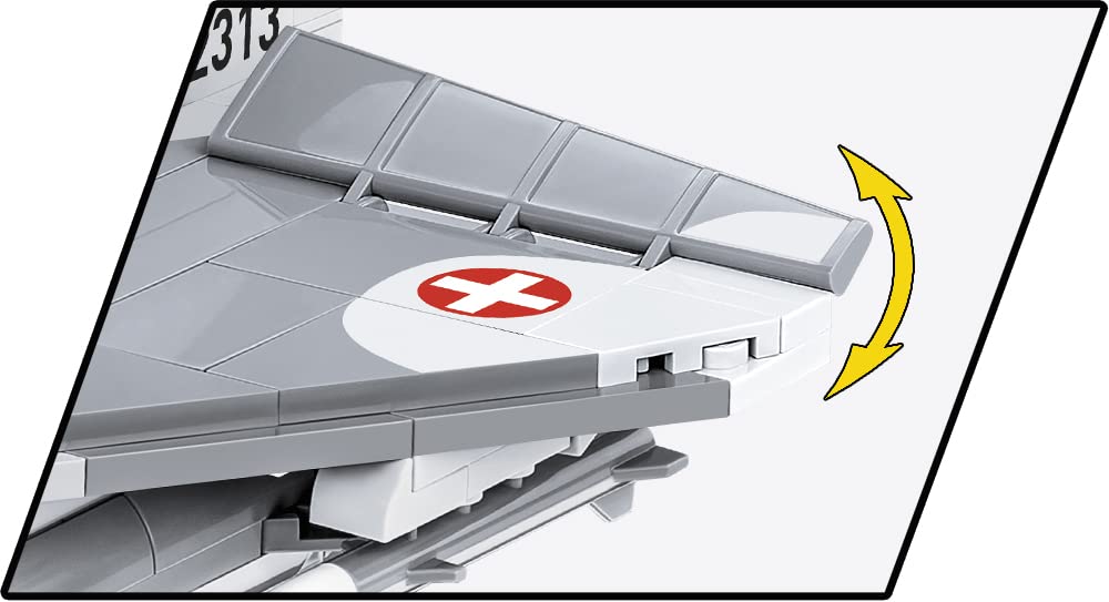 cobi-5827-mirage-iii-s-swiss-air-force-jet-armed-forces-1-48-453-teile image 6
