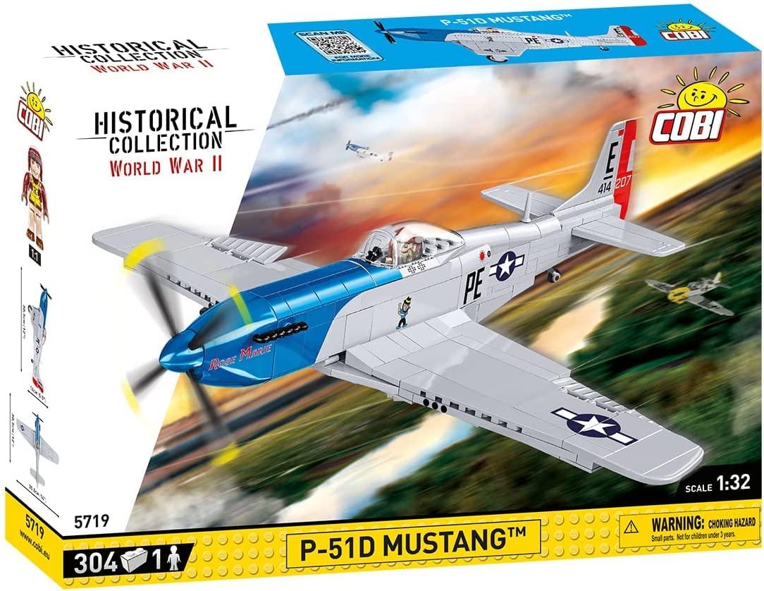 cobi-5719-p-51d-mustang-historical-collection-flugzeug-bausatz-1-32 image 2