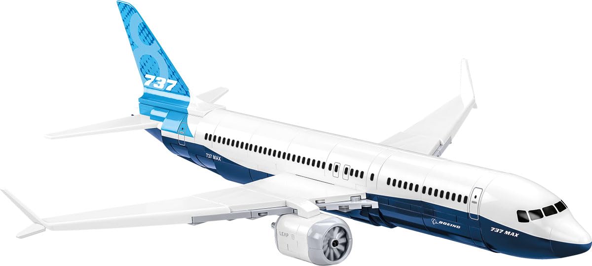 cobi-26608-boeing-737-8-passagierflugzeug-ma-stab-1-110-340-teile image 3