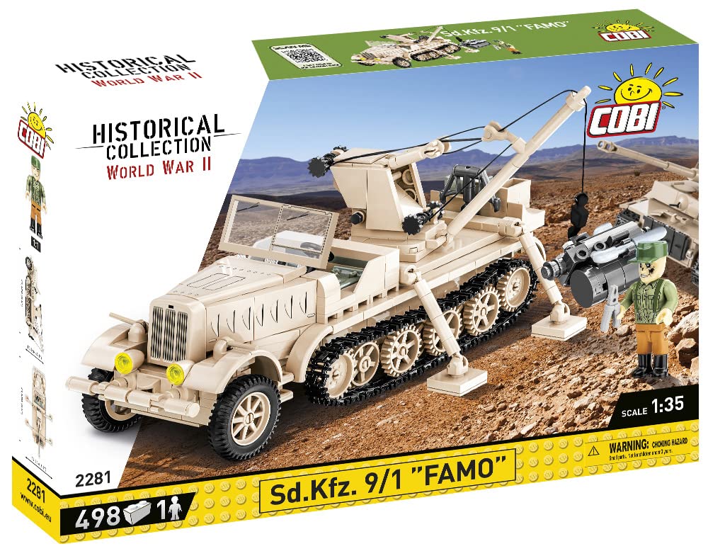 cobi-sd-kfz-9-1-famo-halbkettenfahrzeug-1-35-498-teile-mit-figur image 3