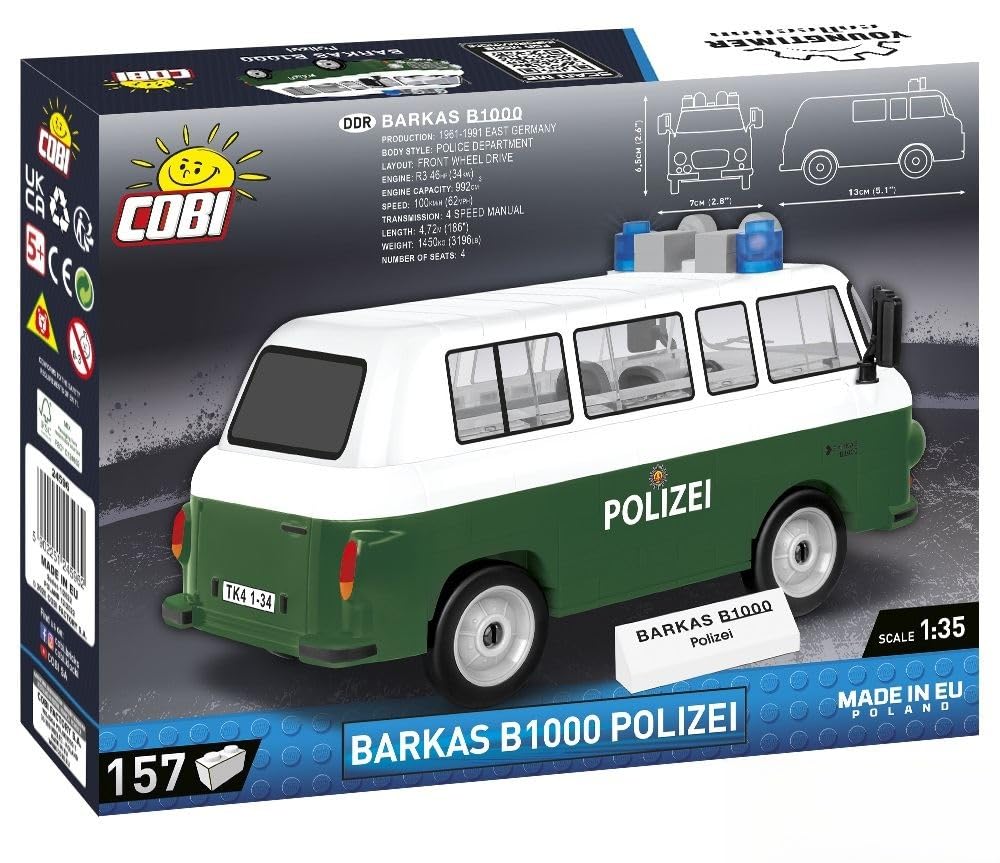 cobi-24596-barkas-b1000-polizei-youngtimer-klemmbaustein-set image 3