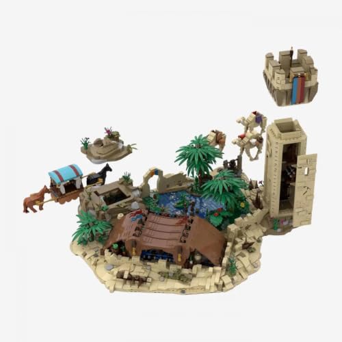 bluebrixx-pro-beduinen-oase-mit-turm-w-stendiorama-4599-klemmbausteine image 5