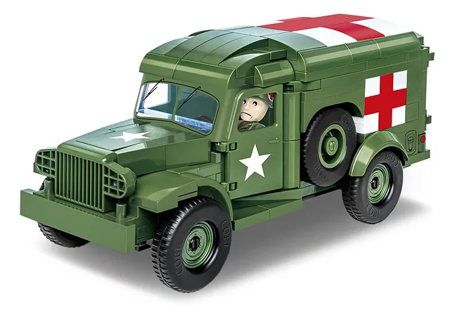 cobi-2257-dodge-wc-54-krankenwagen-historical-collection-bauset image 1