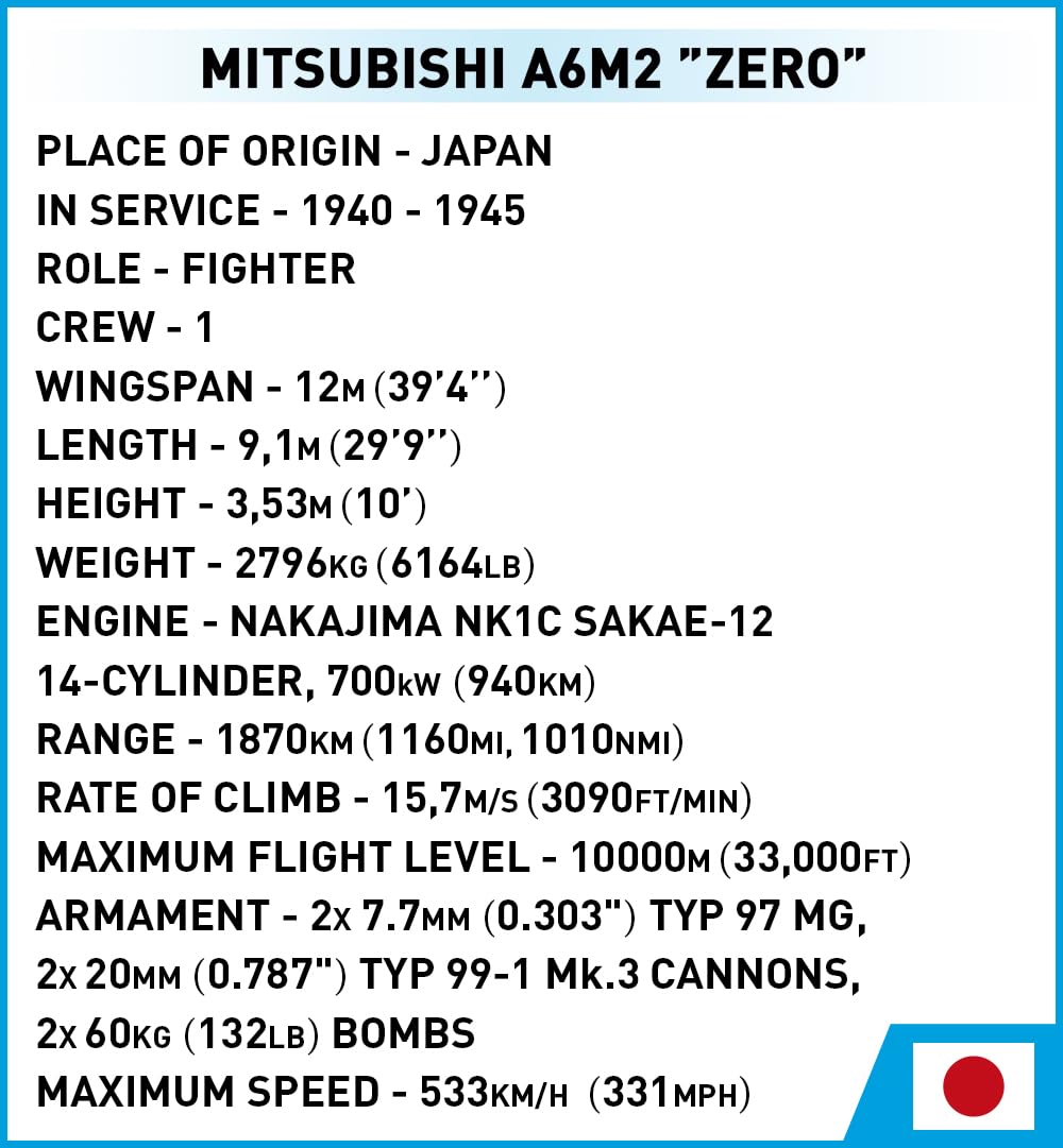 cobi-5729-mitsubishi-a6m2-zero-sen-kampfflugzeug-historical-collection-wwii-ma-s image 7