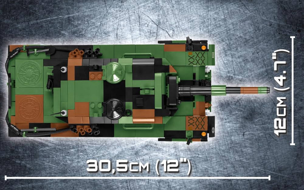 cobi-kleiner-armeepanzer-museum-leopard-2-a4-panzer-840-teile-ma-stab-1-35 image 3