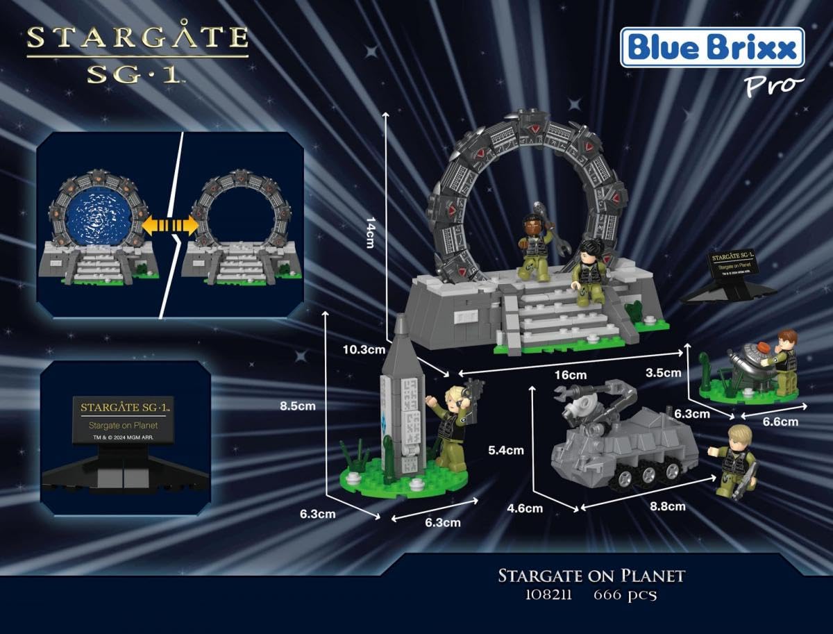 bluebrixx-pro-108211-stargate-auf-planet-diorama-set-665-teile-mit-5-minifiguren image 4