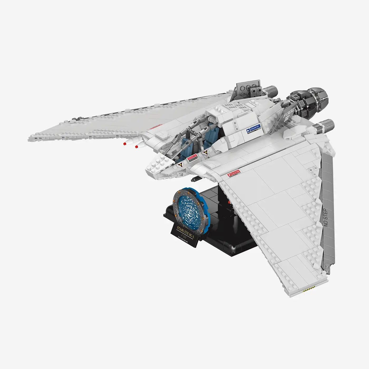 bluebrixx-pro-stargate-asgardschiff-o-neill-klasse-1470-klemmbausteine image 7