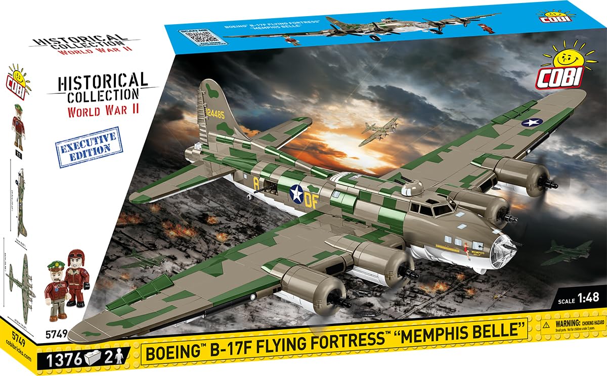 cobi-b-17f-flying-fortress-memphis-belle-bomber-bausatz-1-48-1376-teile image 2