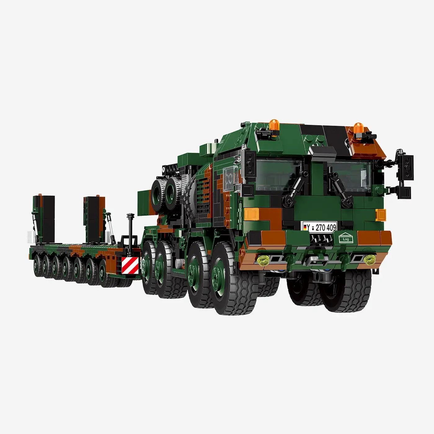 bluebrixx-pro-bundeswehr-slt-mammut-schwerlasttransporter-klemmbaustein-set-mit- image 2