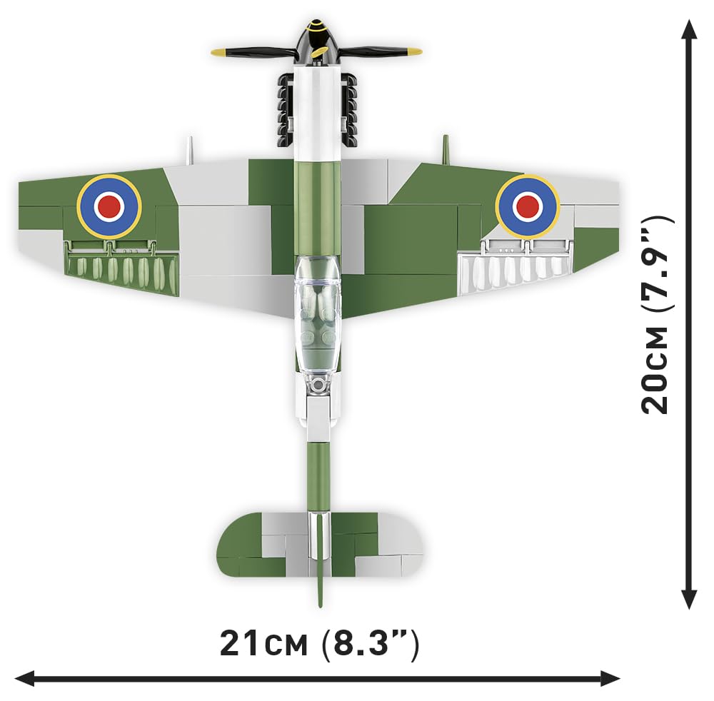 cobi-5865-spitfire-mk-xvi-bubbletop-flugzeug-152-teile-1-48 image 3