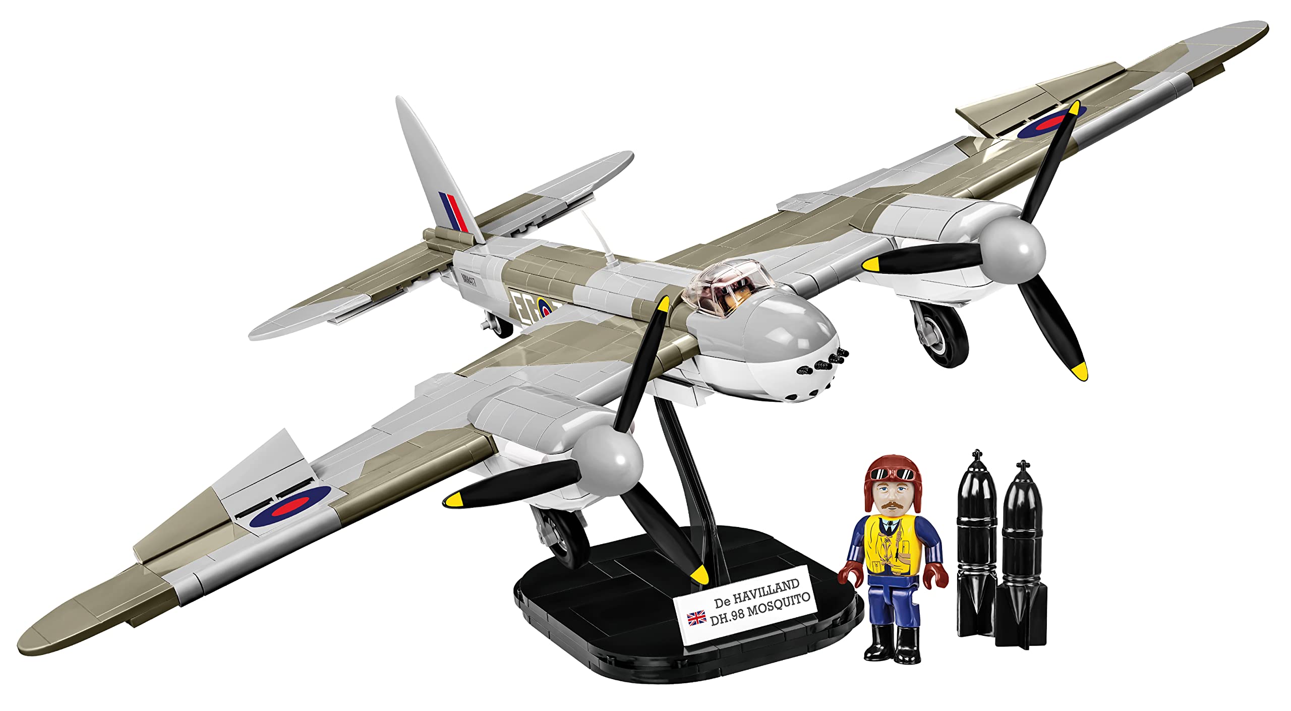 cobi-5735-de-havilland-dh-98-mosquito-historical-collection-wwii-flugzeug-bausat image 1