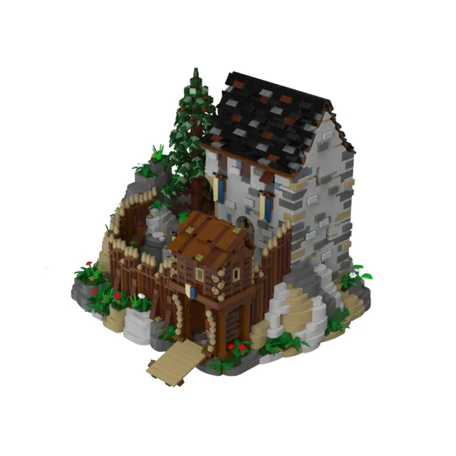 bluebrixx-pro-108712-burg-blaustein-5321-teile image 1