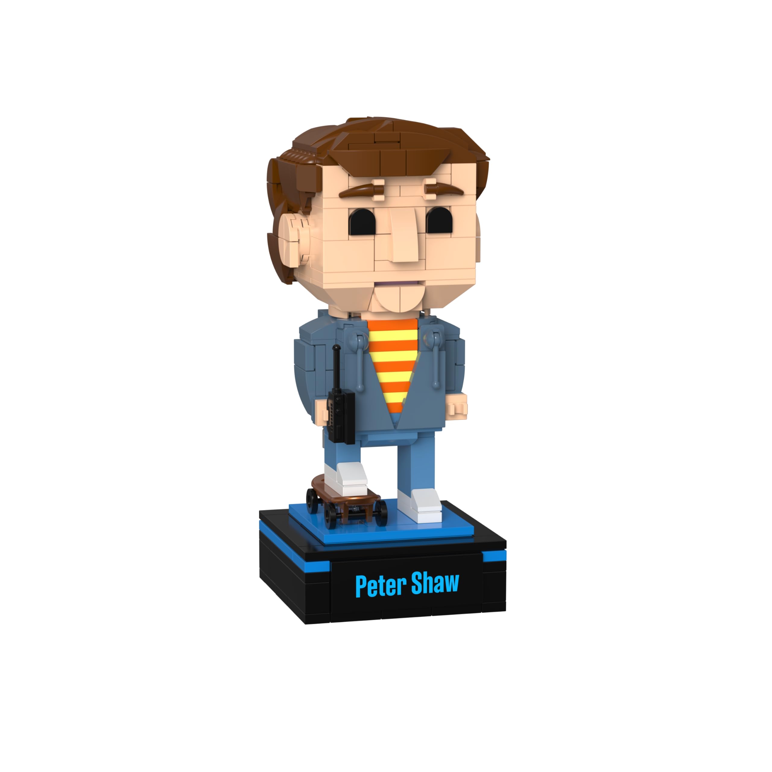 bluebrixx-pro-die-drei-peter-shaw-displayfigur-339-klemmbausteine image 1