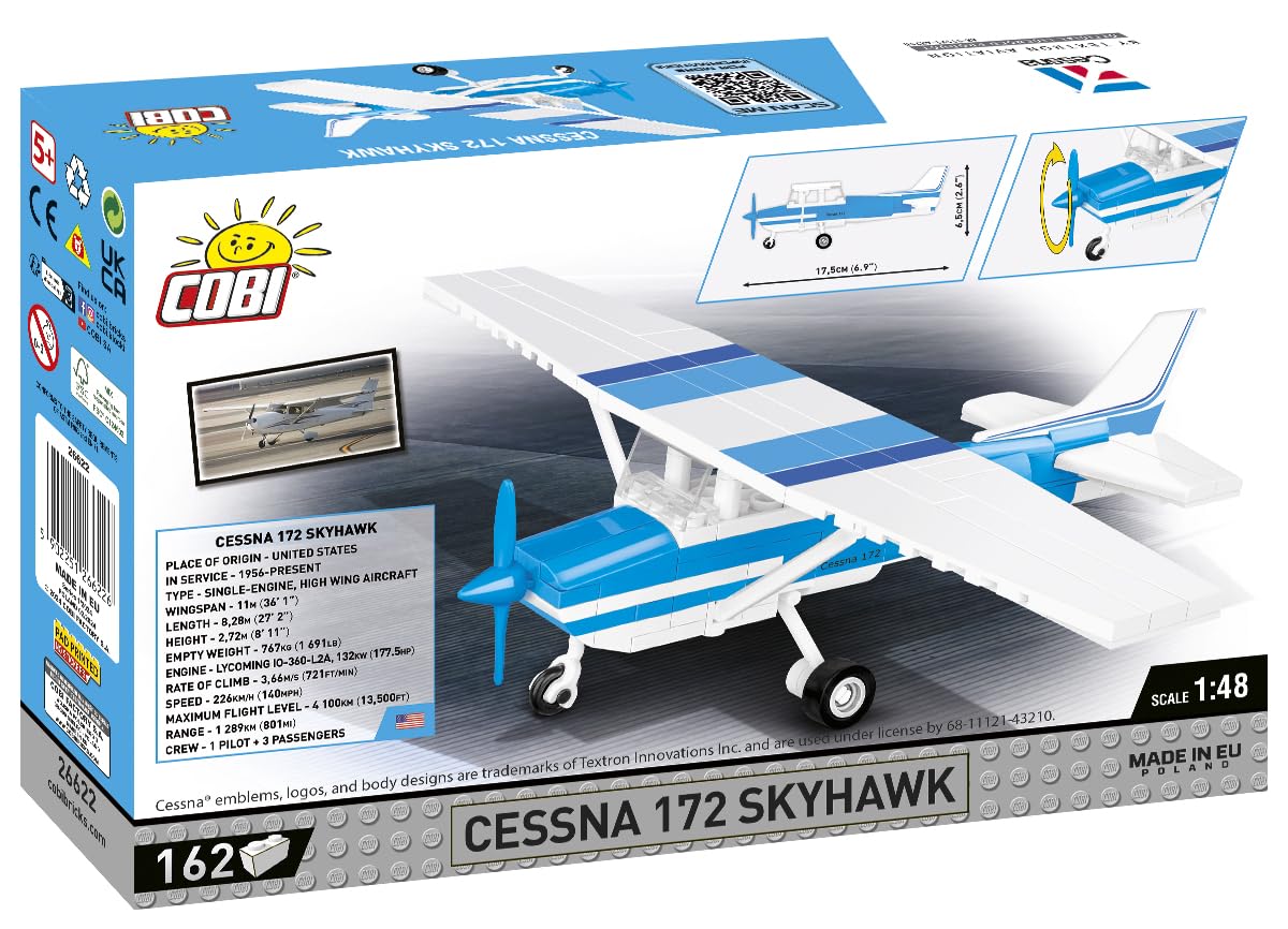 cobi-26622-cessna-172-klemmbaustein-flugzeug-1-48-162-teile image 7
