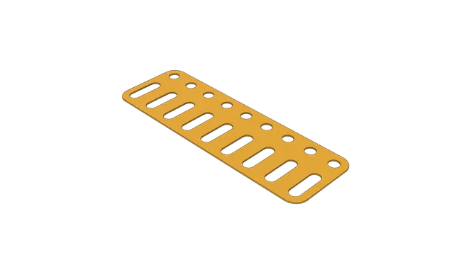 eitech-verkleidungsplatte-9x3-loch-gelb-ersatzteil image 1