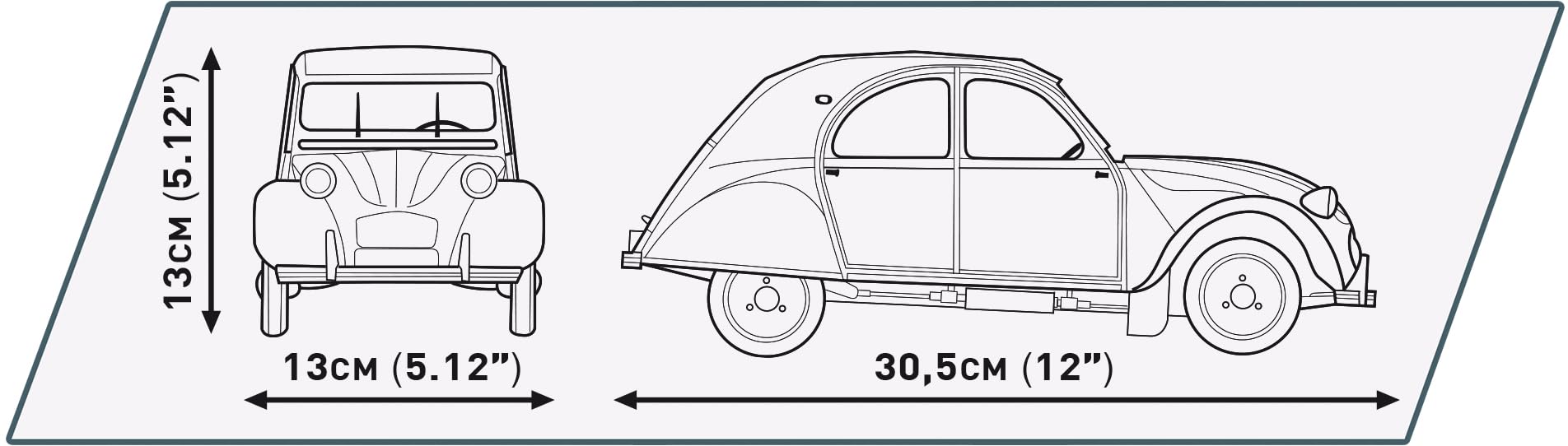 cobi-24341-citro-n-2cv-charleston-kleinwagen-1-12-1465-teile image 3