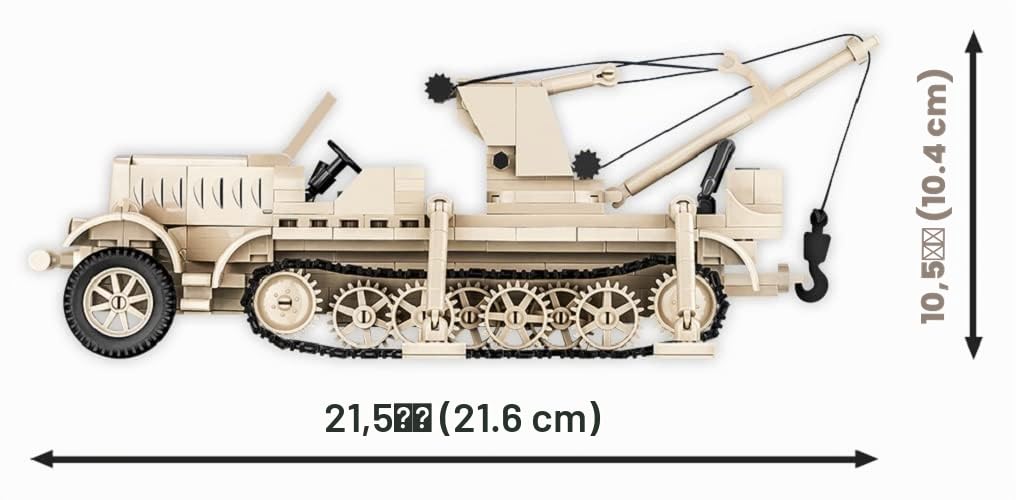 cobi-sd-kfz-9-1-famo-halbkettenfahrzeug-1-35-498-teile-mit-figur image 5