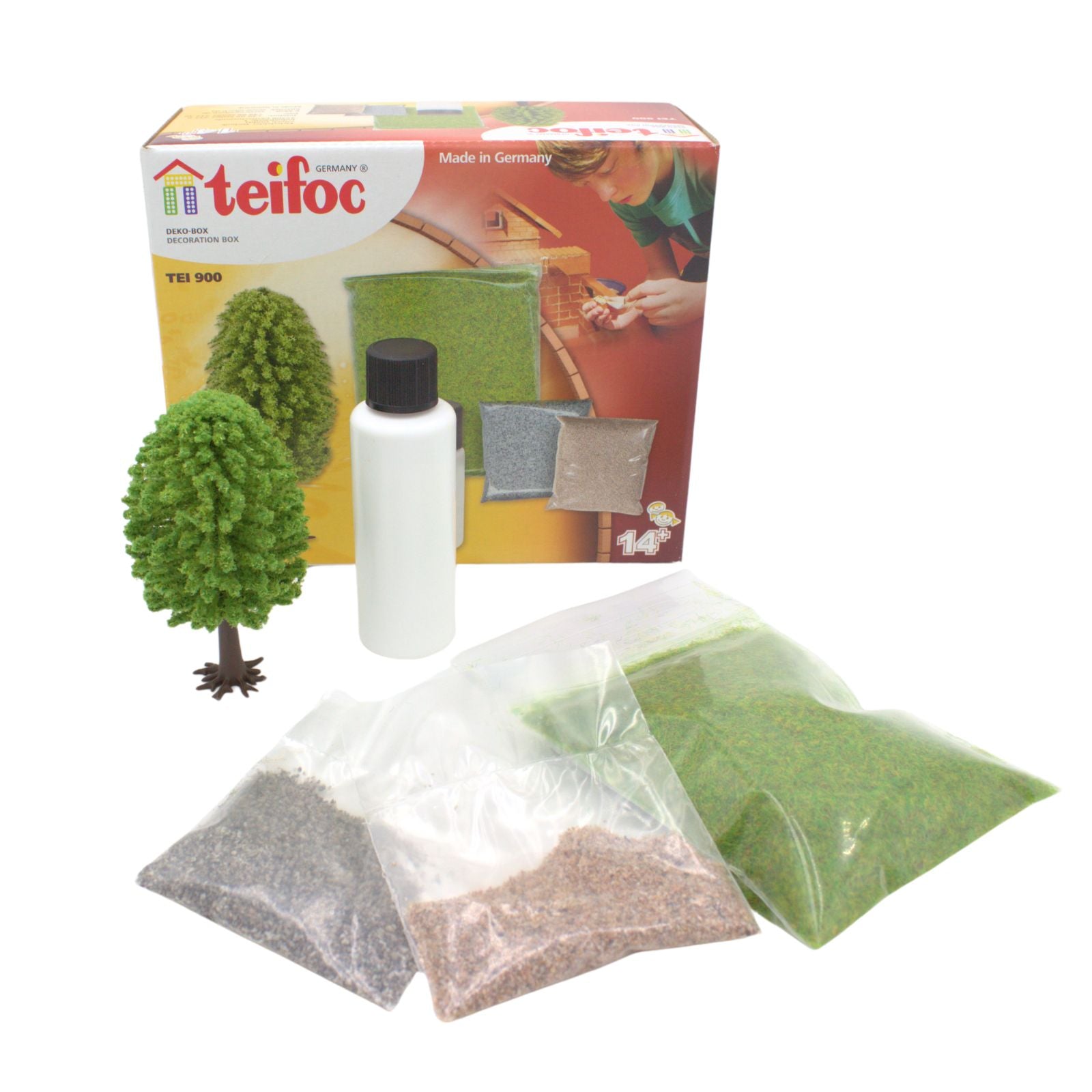 teifoc-deko-box-landschafts-set-mit-gras-schotter-und-baum image 1