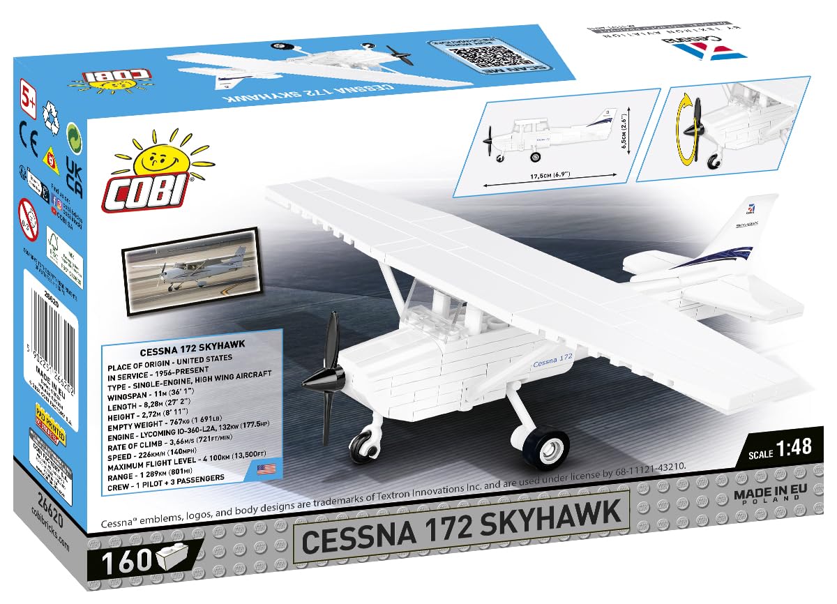 cobi-26620-cessna-172-skyhawk-klemmbaustein-modell-1-48 image 7