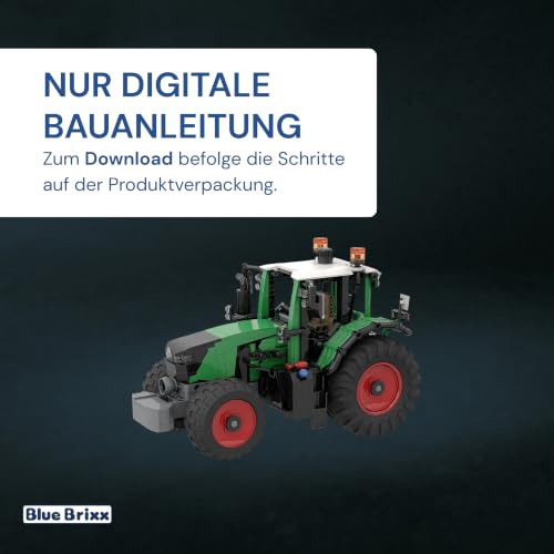 bluebrixx-special-moderner-traktor-1-18-1045-klemmbausteine image 6