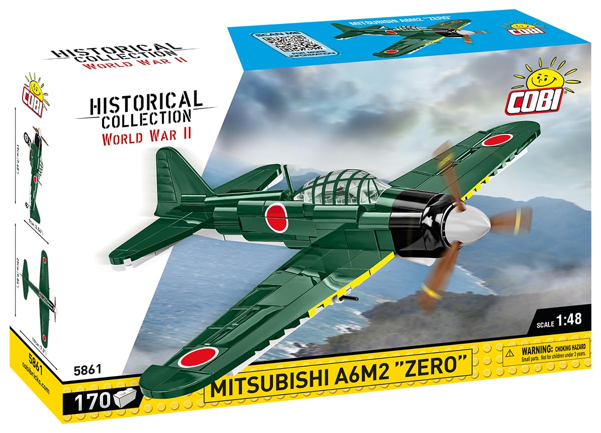 cobi-5861-mitsubishi-a6m2-zero-jagdflugzeug-1-48 image 2