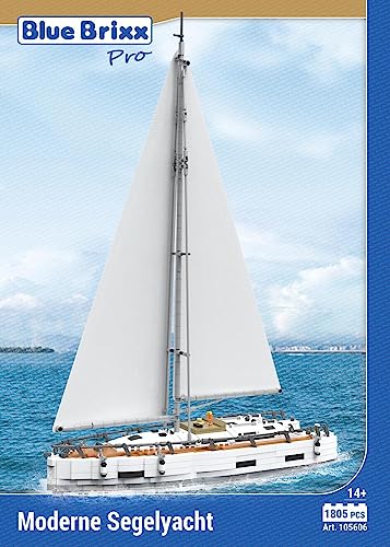 bluebrixx-pro-105606-moderne-segelyacht-mit-innenraum-1805-teile image 6