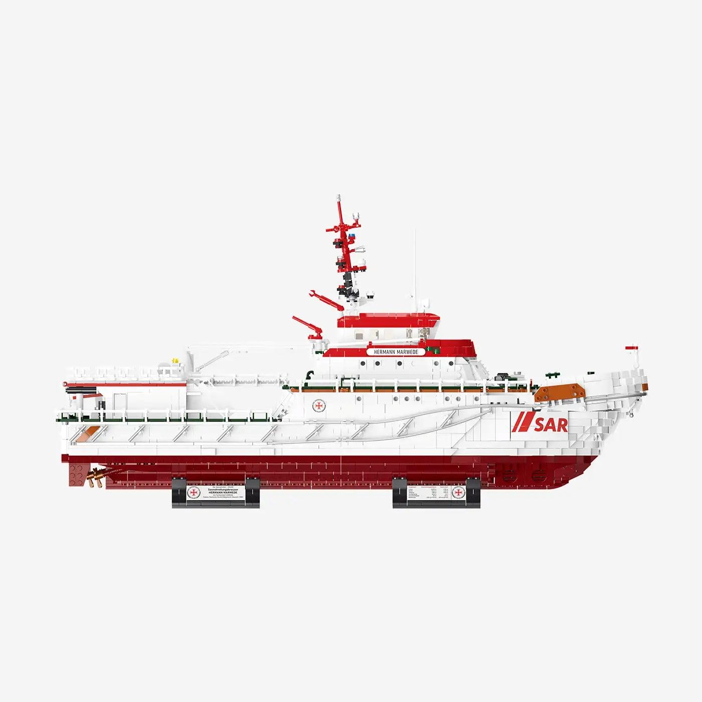 bluebrixx-pro-dgzrs-seenotrettungskreuzer-hermann-marwede-4753-klemmbausteine-1- image 3