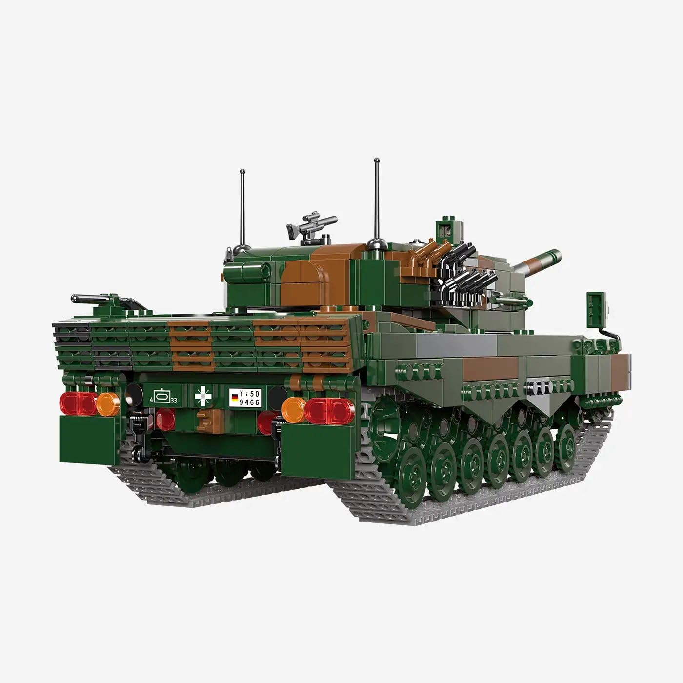 bluebrixx-kampfpanzer-leopard-2-a4-1250-klemmbausteine-displaymodell image 3