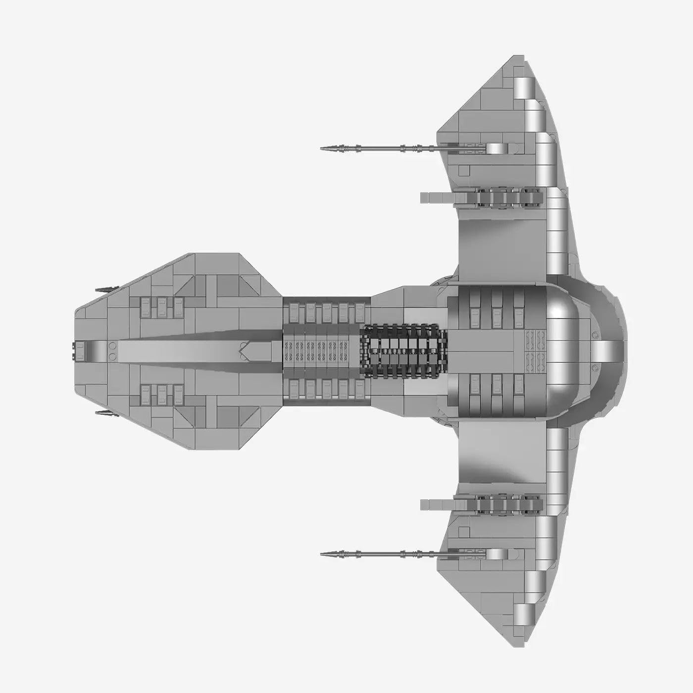 bluebrixx-pro-stargate-asgardschiff-o-neill-klasse-1470-klemmbausteine image 4