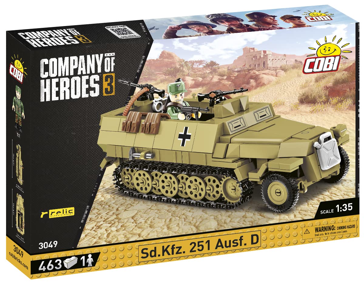 cobi-3049-sd-kfz-251-company-of-heroes-3-halbketten-transporter-bauset image 3
