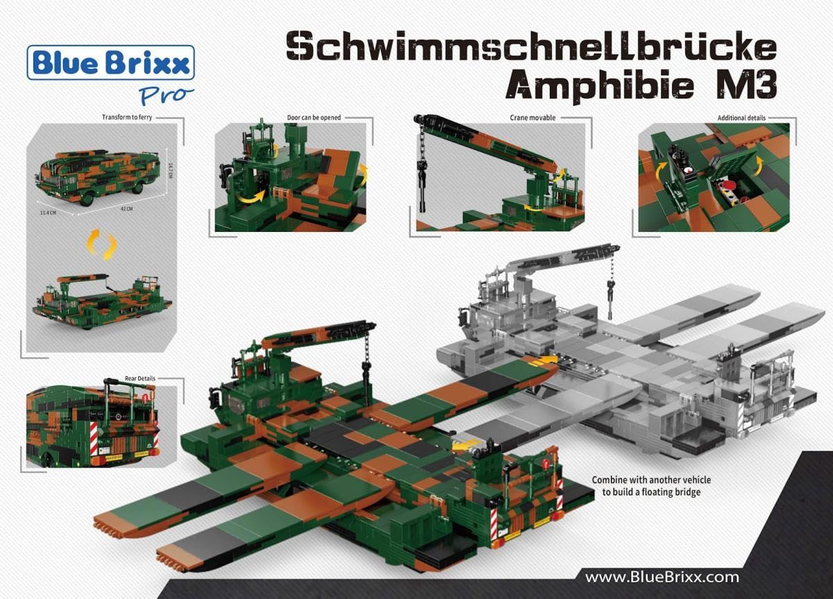 bluebrixx-schwimmschnellbr-cke-amphibie-m3-bundeswehr-pionier-bausatz-1-30-10728 image 4