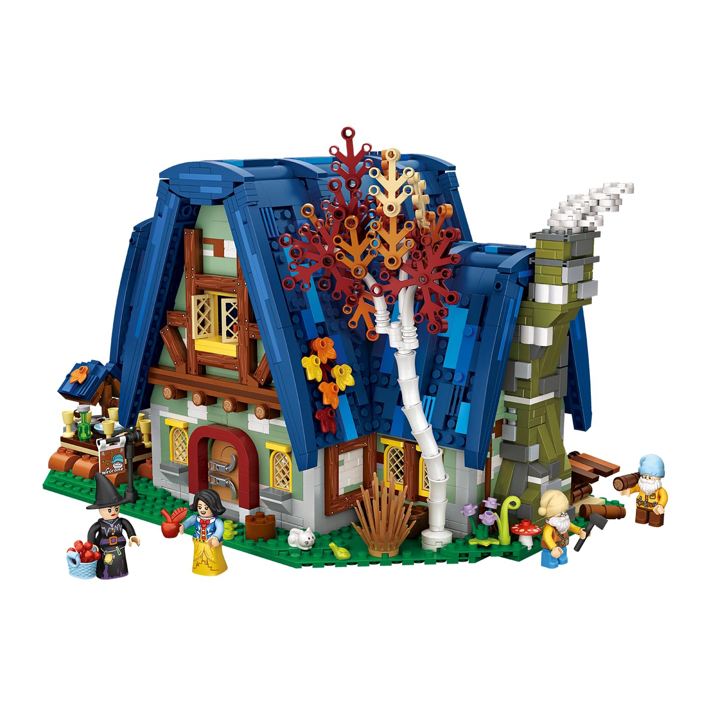 bluebrixx-pro-m-rchenhaus-mini-blocks-klemmbaustein-set-2867-teile-mit-6-minifig image 2