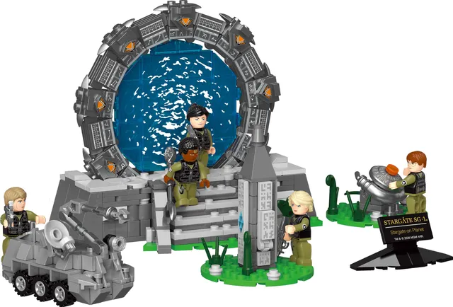 bluebrixx-pro-stargate-sg-1-auf-planet-diorama-675-klemmbausteine image 1