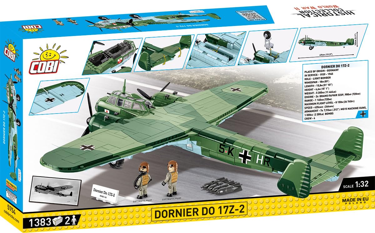 cobi-5754-dornier-do-17z-2-bomber-bausatz-1-32 image 4