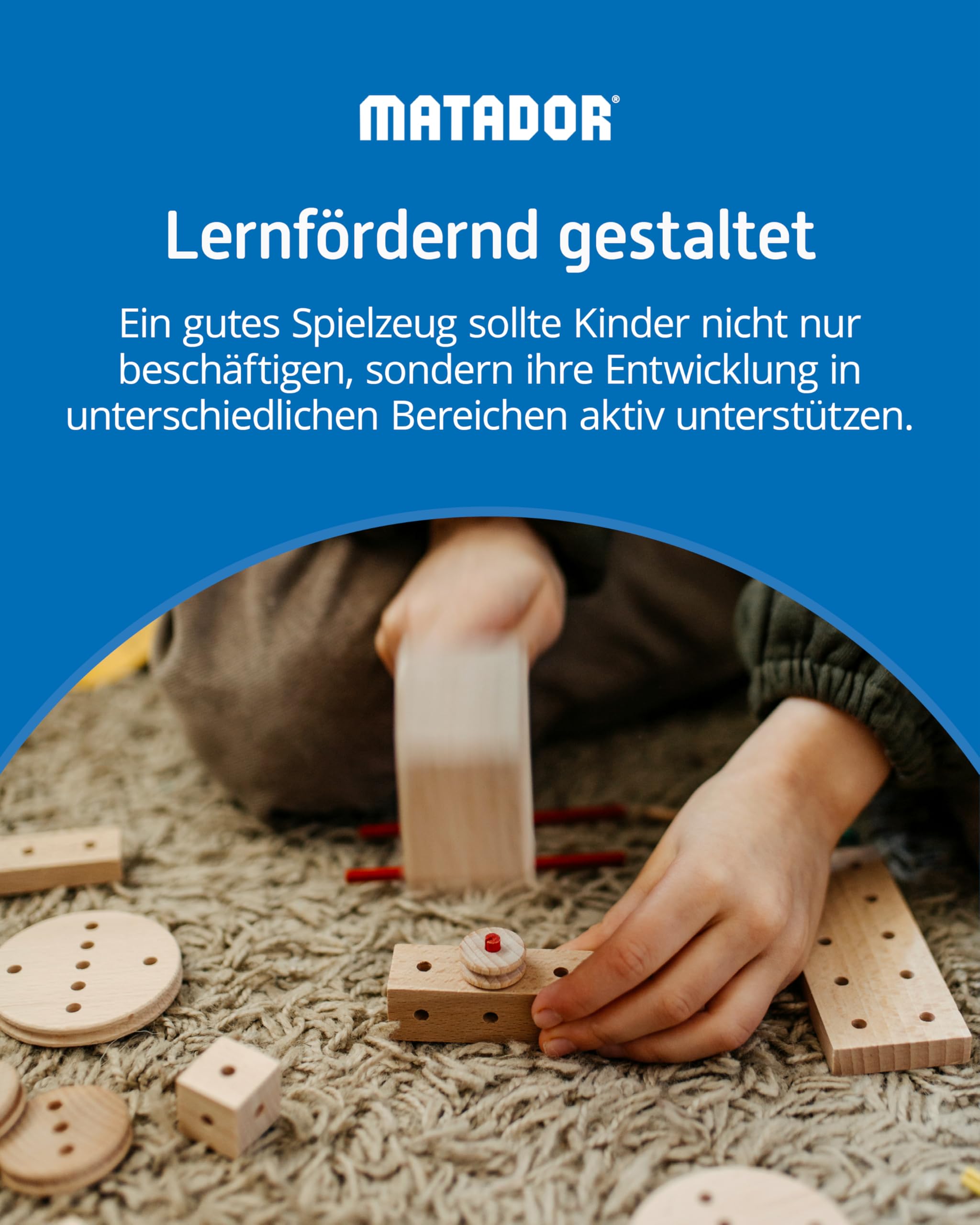 matador-explorer-holzbaukasten-ab-5-jahren-407-teile-mit-werkzeug image 4