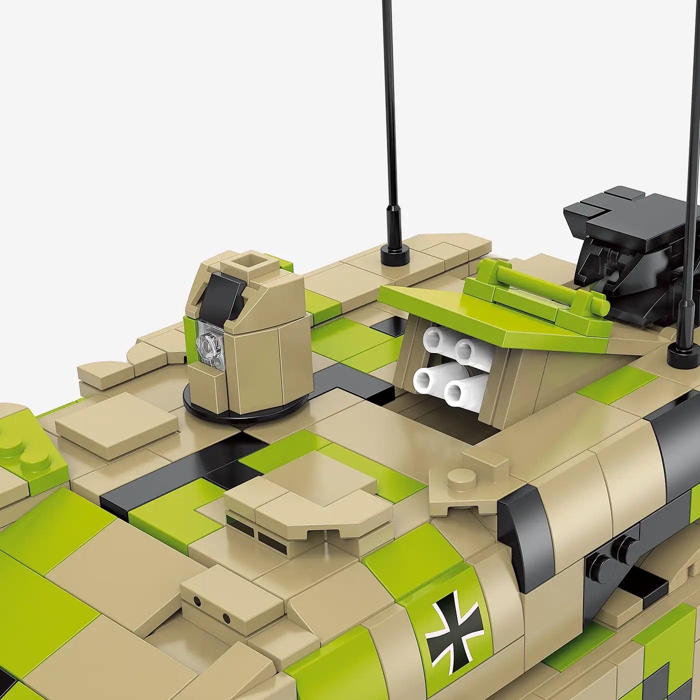 bluebrixx-pro-kampfpanzer-panther-kf51-displaymodell-1352-teile image 6