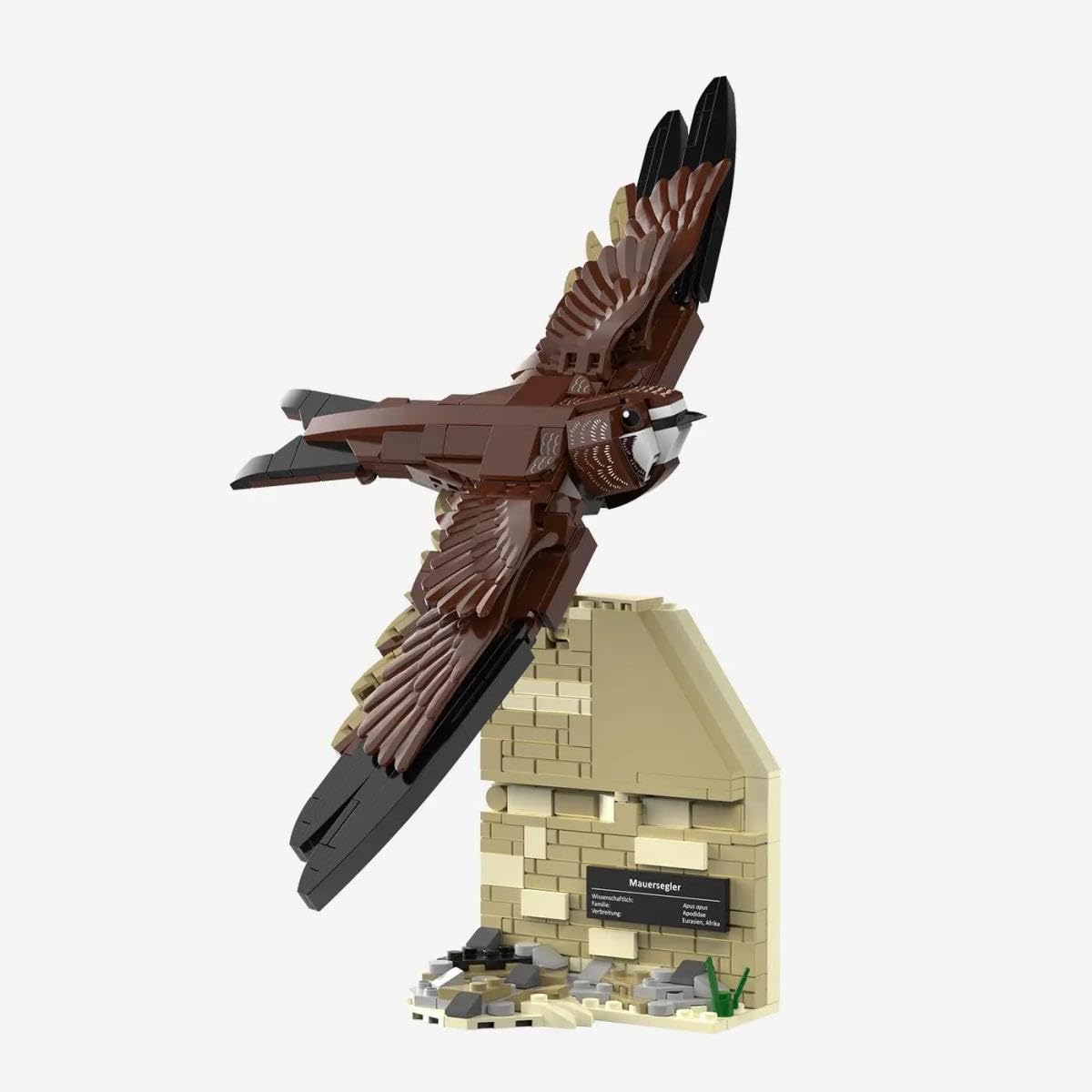 bluebrixx-pro-109628-mauersegler-vogelmodell-im-flug-mit-406-teilen image 2