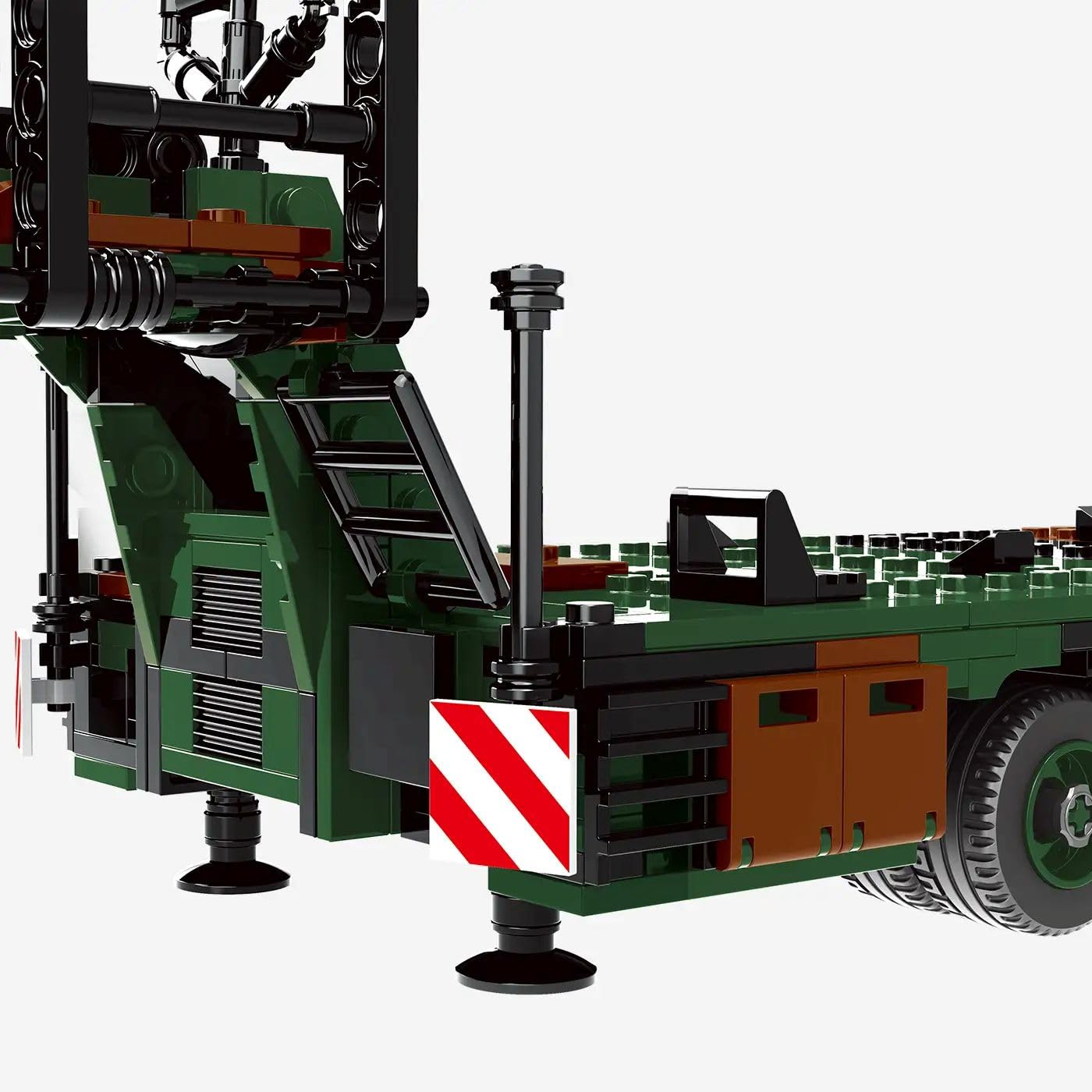 bluebrixx-pro-bundeswehr-slt-mammut-schwerlasttransporter-klemmbaustein-set-mit- image 4