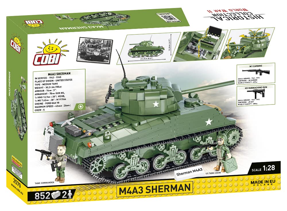 cobi-m4a3-sherman-panzer-1-28-838-teile image 2