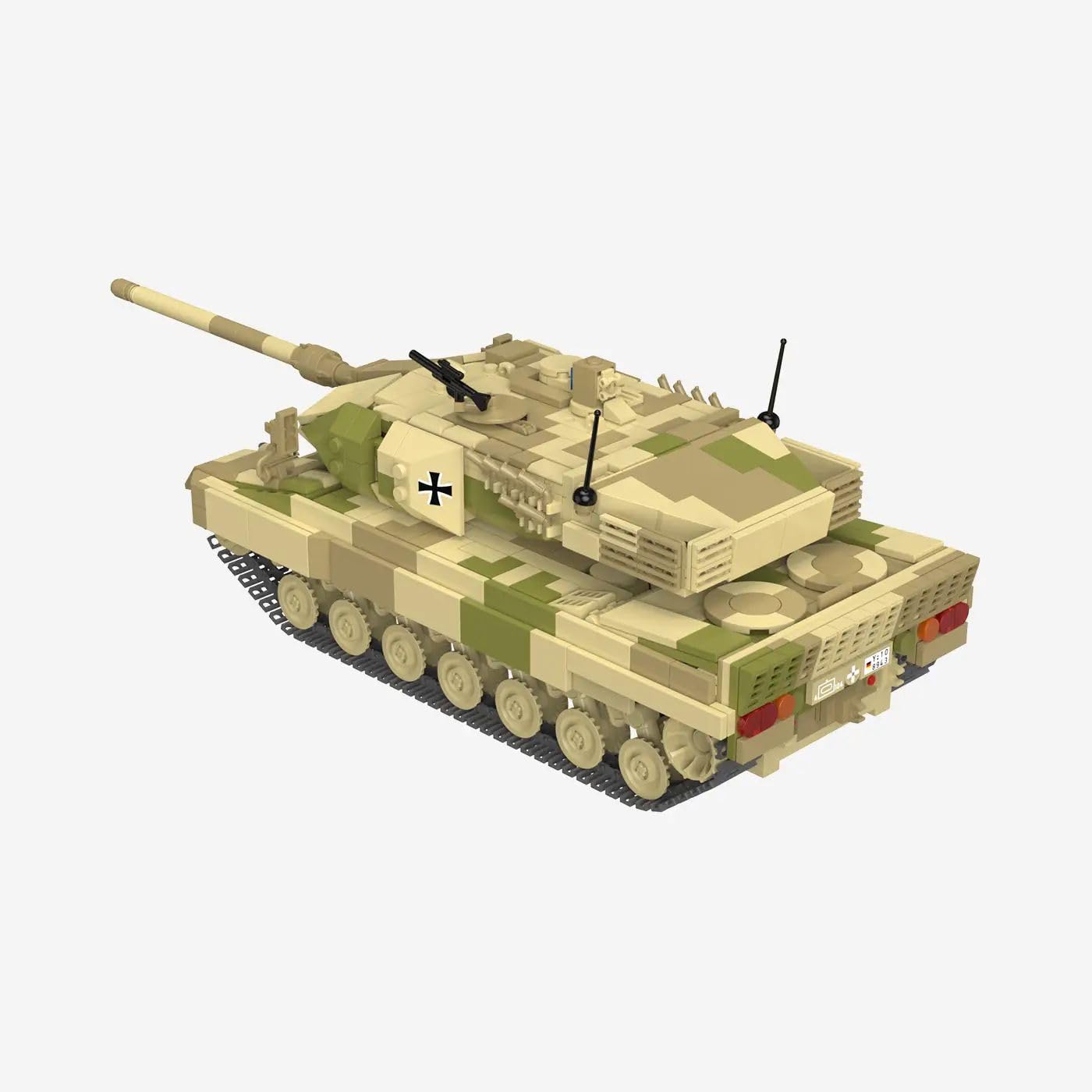bluebrixx-pro-leopard-2-a6-w-stentarn-kampfpanzer-1360-klemmbausteine image 4