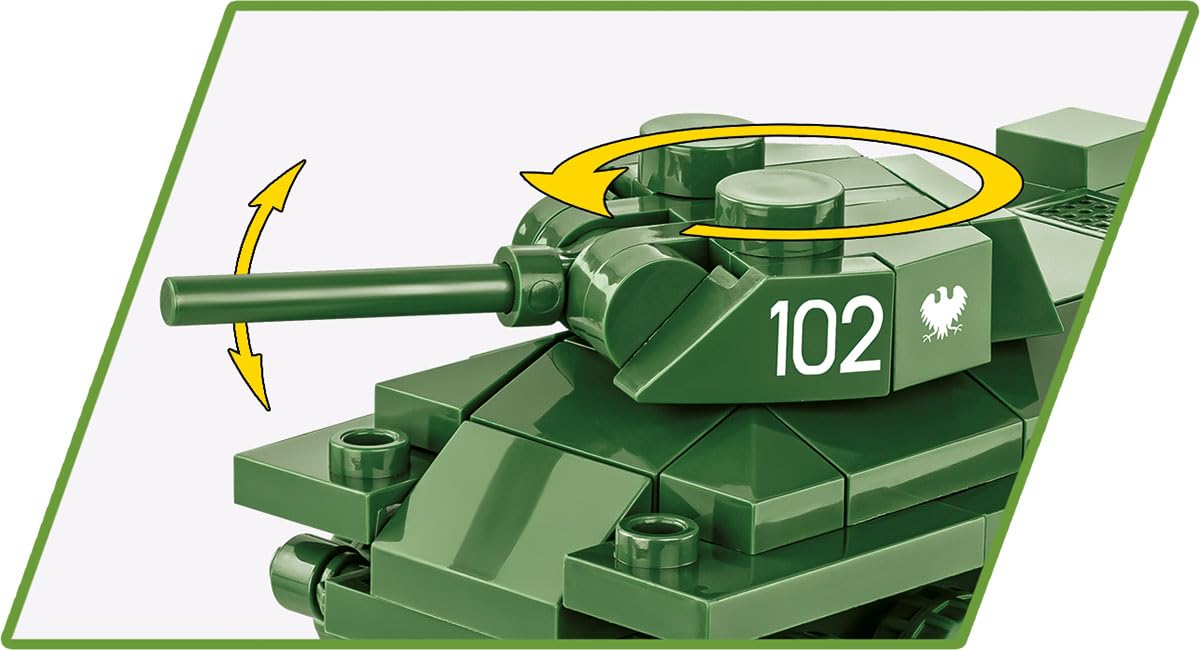 cobi-historical-collection-wwii-t-34-76-3088-panzer-1-72-101-teile image 6