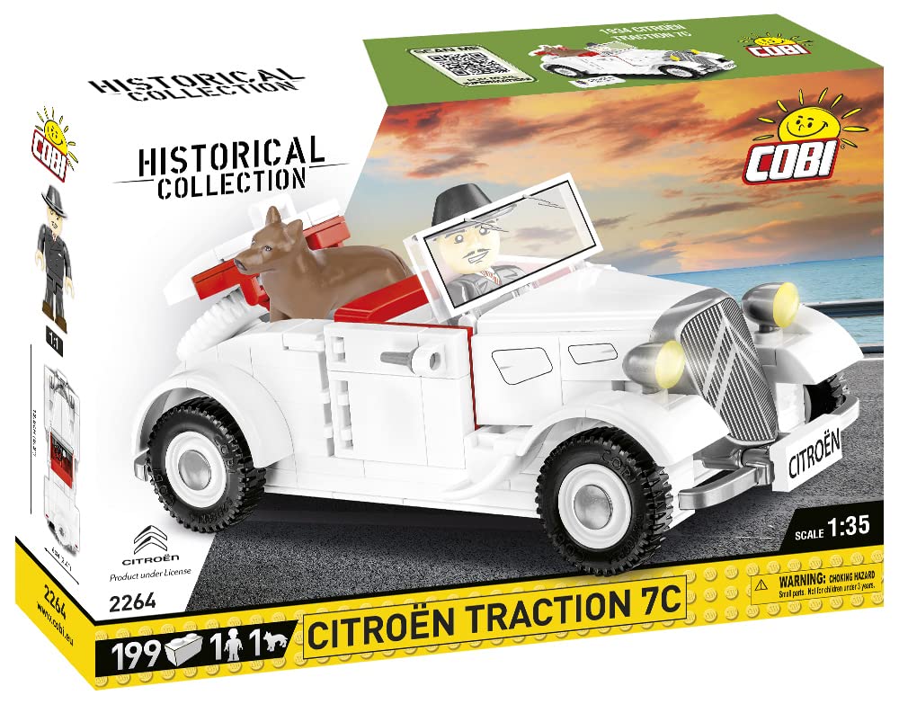 cobi-2264-citro-n-traction-7c-cabriolet-klemmbaustein-auto image 3