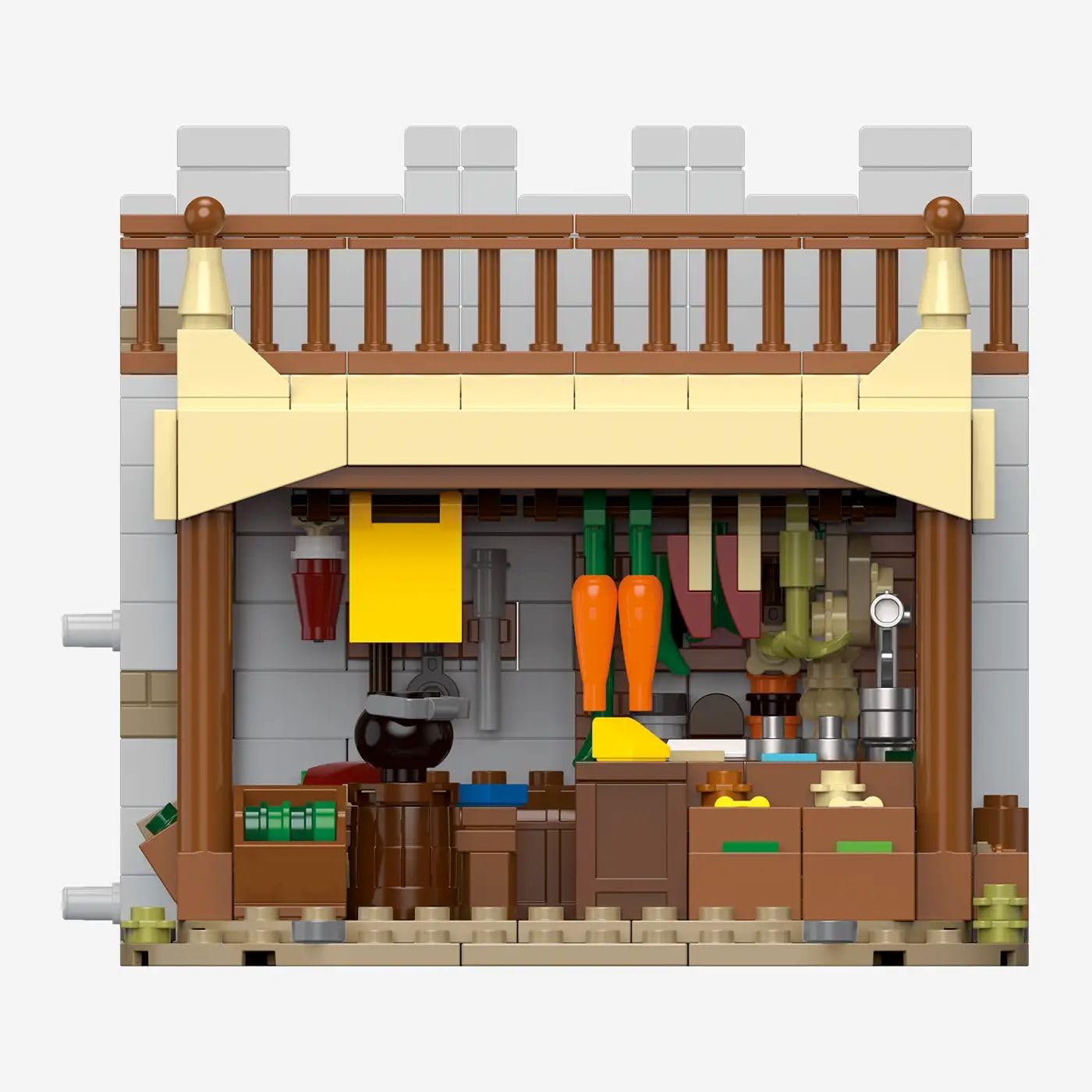 bluebrixx-burg-b-renfels-marktstand-538-klemmbausteine-2-minifiguren image 5