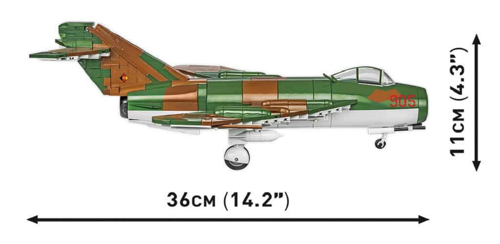 cobi-lim-5-mig-17f-ddr-luftwaffe-flugzeug-bausatz-1-32 image 3