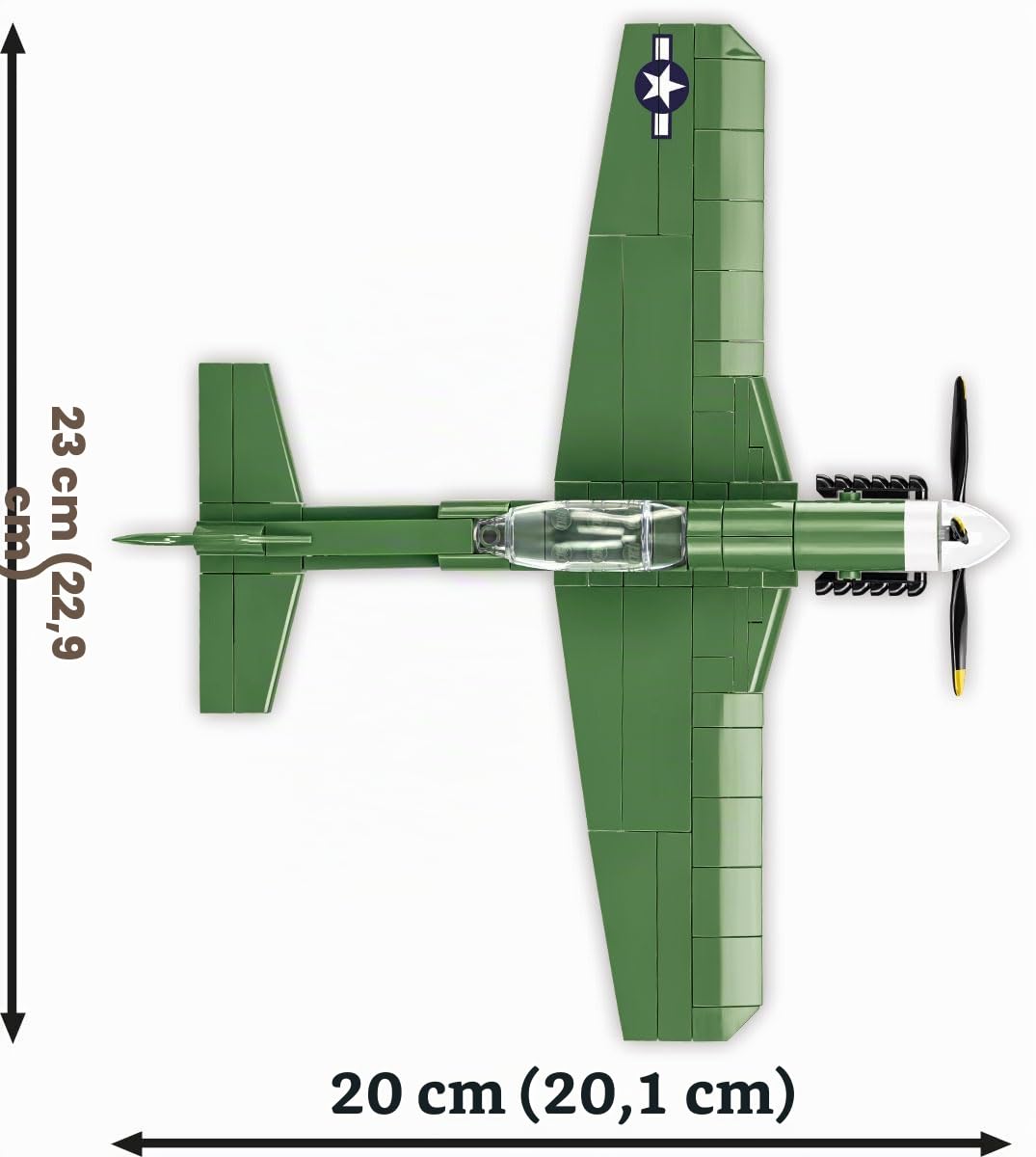 cobi-5860-p-51d-mustang-jagdflugzeug-bausatz-1-48 image 3
