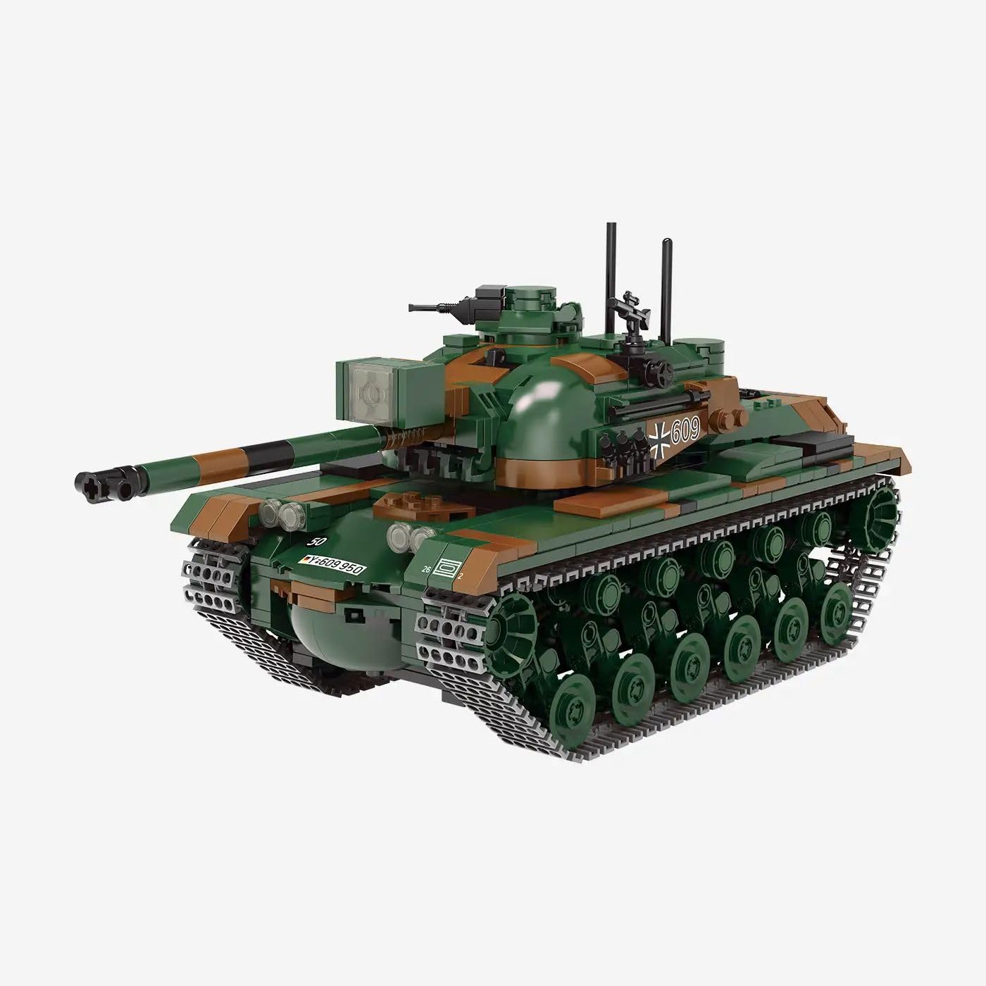 bluebrixx-pro-kampfpanzer-m48-a2-patton-bundeswehr-1148-klemmbausteine image 6