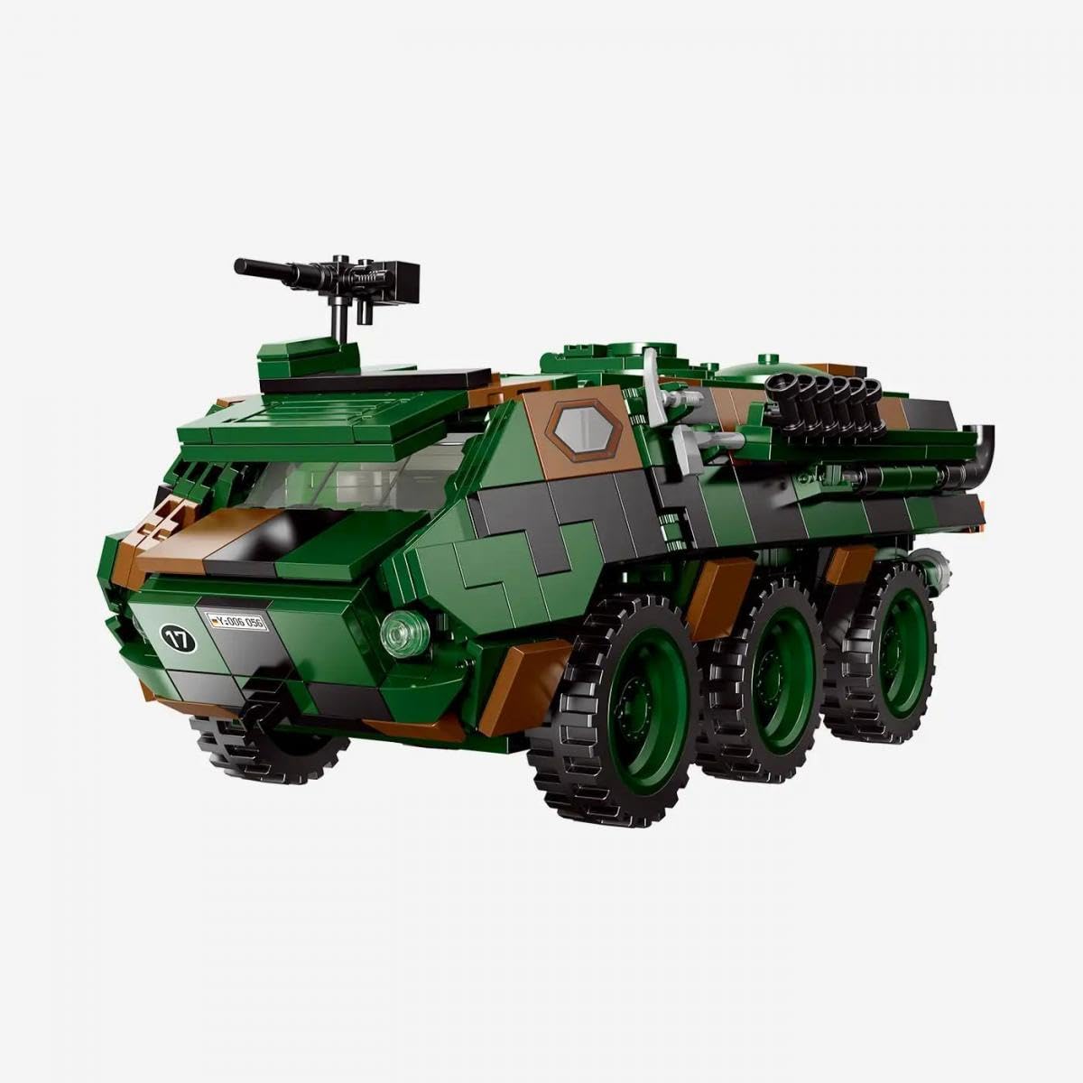 bluebrixx-pro-109117-bundeswehr-transportpanzer-fuchs-milit-rmodell-mit-749-teil image 1
