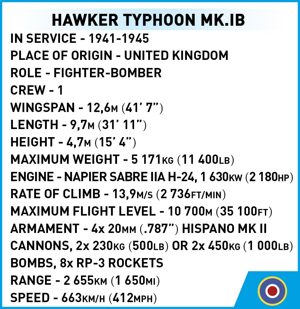 cobi-hawker-typhoon-mk-ib-jagdbomber-1-48 image 6
