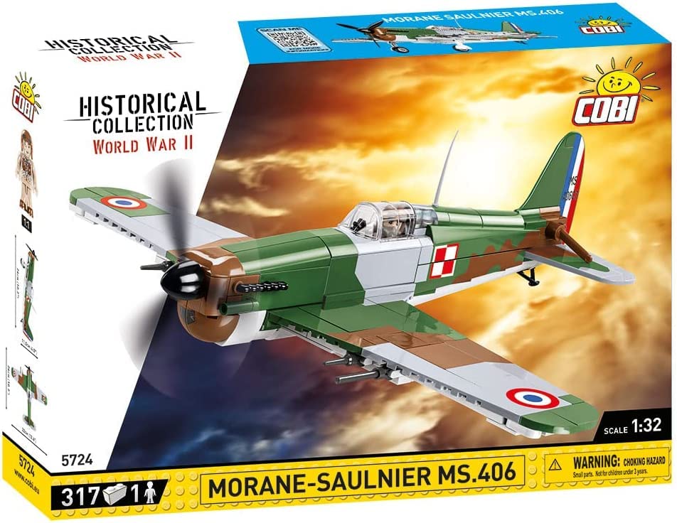 cobi-5724-morane-saulnier-ms-406-historical-collection-wwii-jagdflugzeug-bausatz image 8
